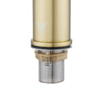 LUCID PIN - Light Brushed Brass Basin Mixer