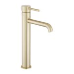 LUCID PIN - Light Brushed Brass Tall Basin Mixer