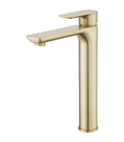 VOG Series Light Brushed Brass Tall Basin Mixer