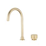 MOON Series Light Brushed Brass Split Type Basin Mixer