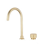 MOON Series Light Brushed Brass Split Type Basin Mixer