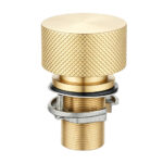 MOON Series Light Brushed Brass Split Type Basin Mixer