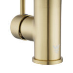 Light Brushed Brass Standard Kitchen Mixer