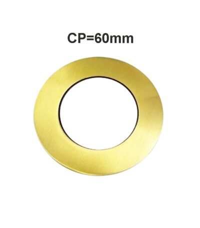 Light Brushed Brass Cover Plate 60mm