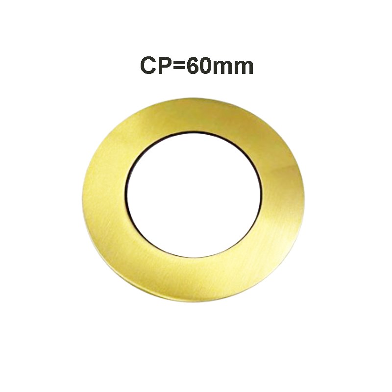 Light Brushed Brass Cover Plate 60mm 1 Light Brushed Brass Cover Plate 60mm