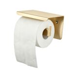 IVANO Series Light Brushed Brass Toilet Paper Holder