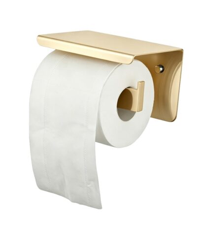 IVANO Series Light Brushed Brass Toilet Paper Holder
