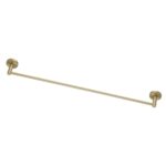 LUCID PIN - 800mm Light Brushed Brass Cuttable Single Towel Rail