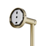 LUCID PIN - 800mm Light Brushed Brass Cuttable Single Towel Rail