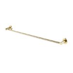 LUCID PIN - 800mm Light Brushed Brass Cuttable Single Towel Rail