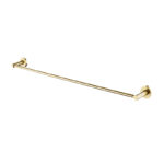 LUCID PIN - 800mm Light Brushed Brass Cuttable Single Towel Rail