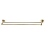 LUCID PIN - Light Brused Brass Cuttable Double Towel Rail