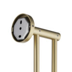 LUCID PIN - Light Brused Brass Cuttable Double Towel Rail