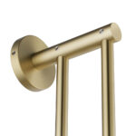 LUCID PIN - Light Brused Brass Cuttable Double Towel Rail