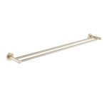 LUCID PIN - Light Brused Brass Cuttable Double Towel Rail
