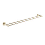 LUCID PIN - Light Brused Brass Cuttable Double Towel Rail