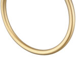 LUCID PIN Series Round Light Brushed Brass Towel Ring