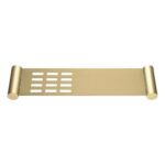 LUCID PIN Series Light Brushed Brass Stainless Steel Towel Shelf