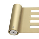 LUCID PIN Series Light Brushed Brass Stainless Steel Towel Shelf