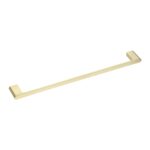 VOG Series Light Brushed Brass Single Towel Rail 600mm