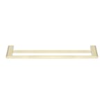 VOG - 600mm Light Brushed Brass Double Towel Rail