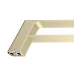 VOG - 800mm Light Brushed Brass Double Towel Rail
