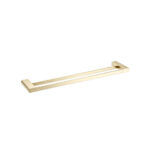 VOG - 600mm Light Brushed Brass Double Towel Rail