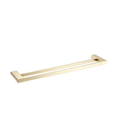 VOG - 800mm Light Brushed Brass Double Towel Rail