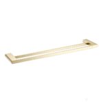 VOG - 600mm Light Brushed Brass Double Towel Rail