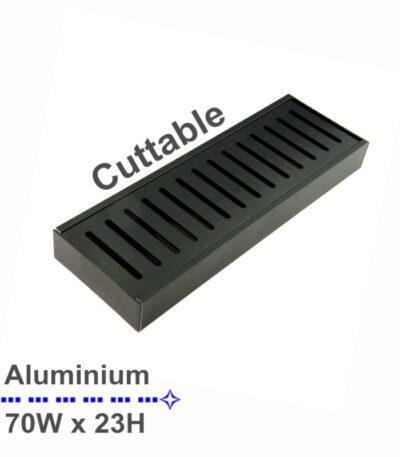 100x70x23mm Black Floor Grate