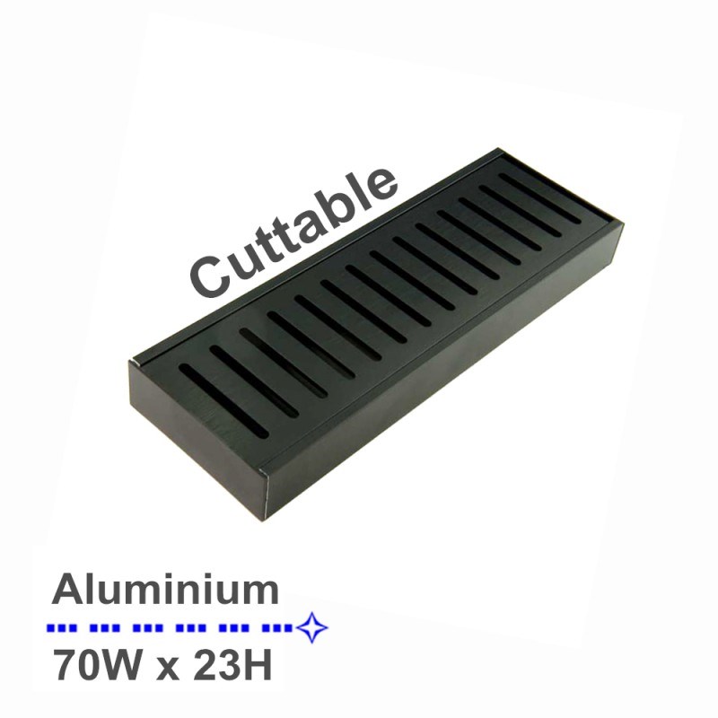 100x70x23mm Black Floor Grate 1 100x70x23mm Black Floor Grate