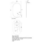 450x750mm LED Mirror