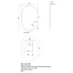 600x900mm LED Mirror