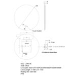 600mm LED Mirror