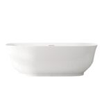 LIBRA Series 1700*800*580mm Gloss White Freestanding Acrylic Bathtub
