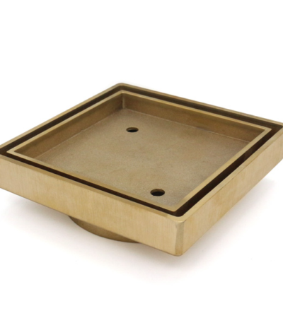 115x115x35mm Gold Tile Insert Drain