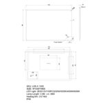 1200x800mm LED Mirror