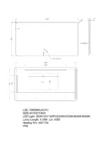 1500x800mm LED Mirror