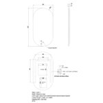 500x1000mm LED Mirror