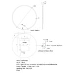 600mm LED Mirror