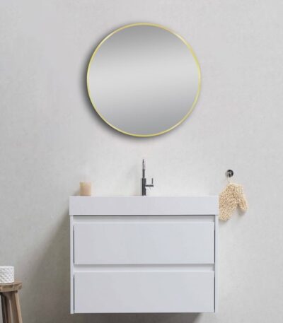 700mm Matte Brushed Gold Framed Mirror