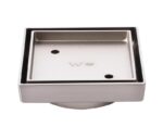 115x115x35mm Brushed Nickel Tile Insert Drain