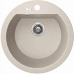 510x205mm Beige Granite Single Bowl Kitchen Sink