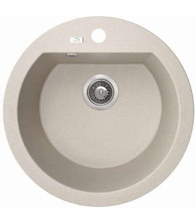 510x205mm Beige Granite Single Bowl Kitchen Sink