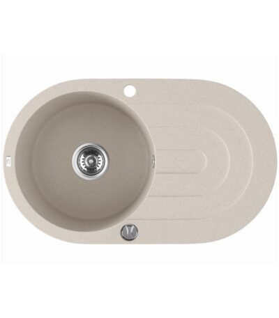 470x780x204mm Beige Granite Single Bowl Kitchen Sink