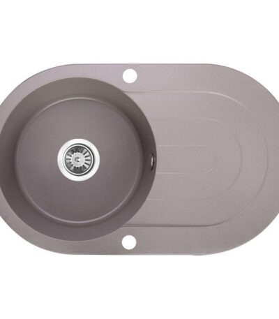 470x780x204mm Grey Granite Single Bowl Kitchen Sink
