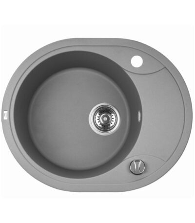 470x580x198mm Grey Granite Single Bowl Kitchen Sink