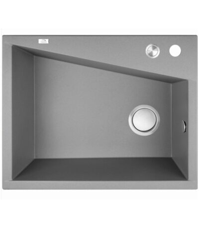 480x600x227mm Grey Granite Double Bowl Kitchen Sink