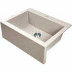 490x550x220mm Beige Granite Single Bowl Kitchen Sink