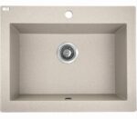 490x550x220mm Beige Granite Single Bowl Kitchen Sink